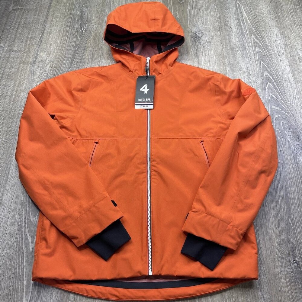 Four Laps Defender Shell Jacket Men’s Size M Medium Flame Orange $398 NEW